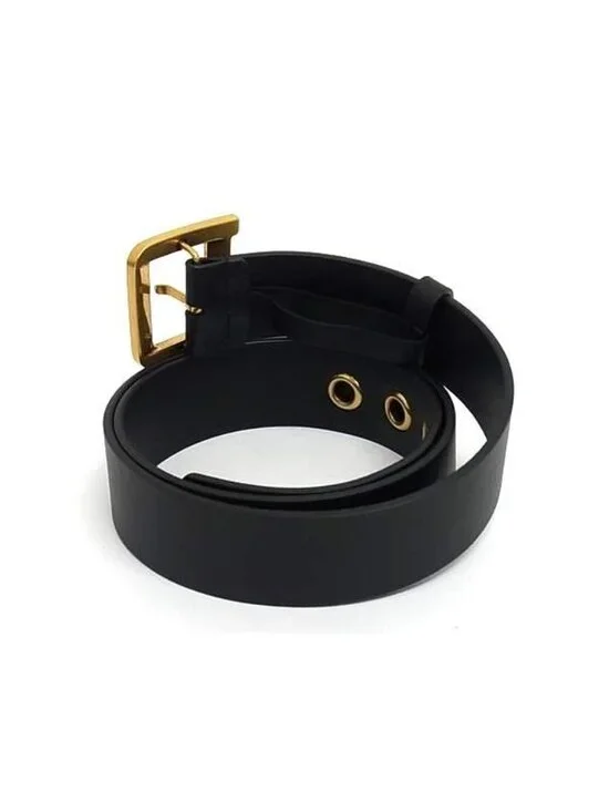 Dior Quake Leather Gold Belt Black - Picture 2 of 5